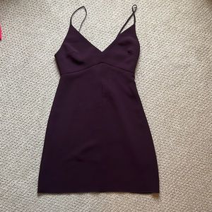 Aritzia Wilfred Maroon Mini Dress, Size 2